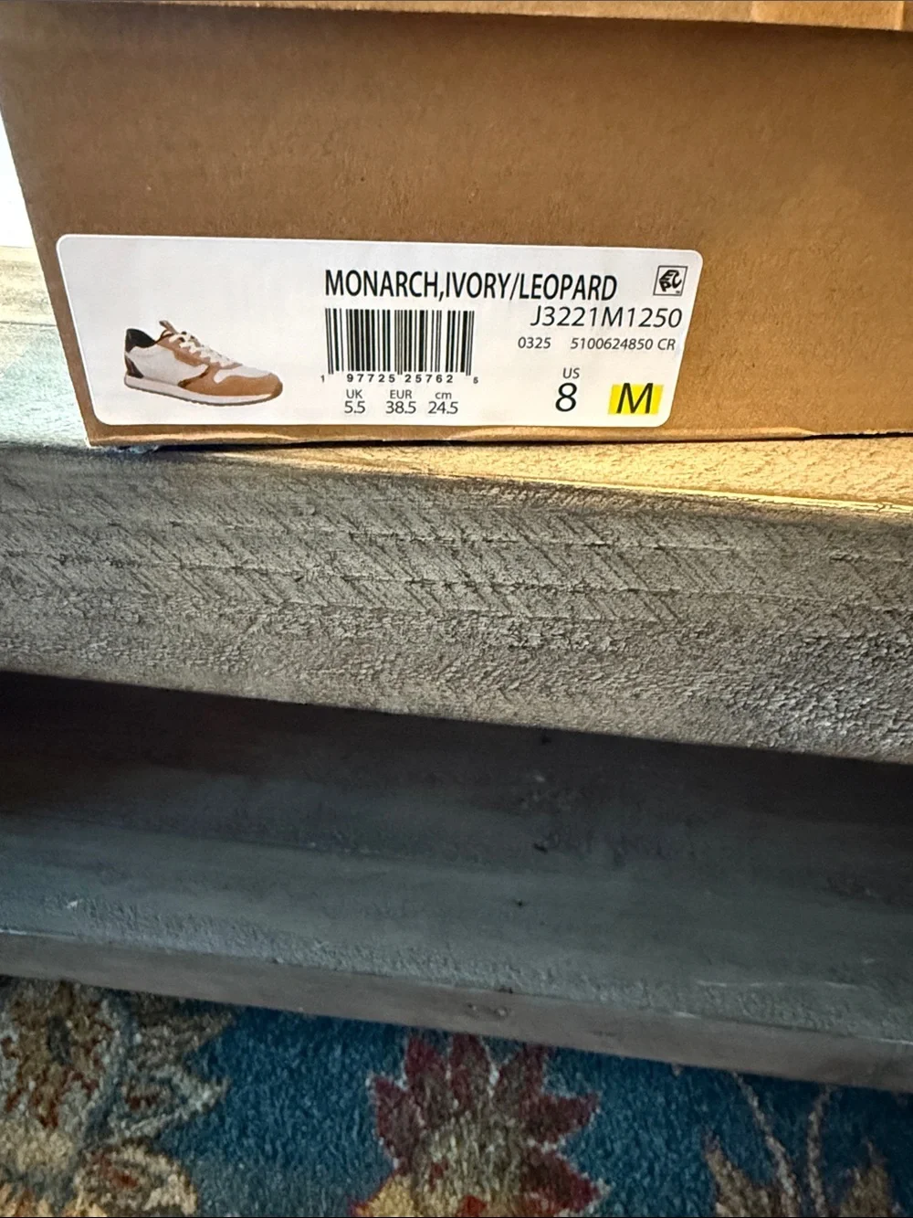 Vionic Low-Top Sneaker in White, Tan & Leopard - Picture 7 of 8